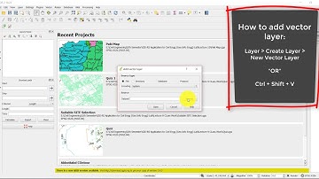 How to add vector layer in QGIS | ILU Tutorials