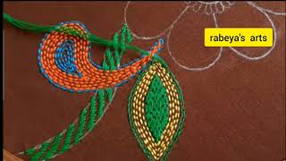 নকশিকাঁথা সেলাই, Beautiful nakshi katha shilai tutorial,hand embroidery  nakshi katha