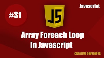 Array forEach loop in javascript || Javascript array forEach loop || forEach loop || Javascript