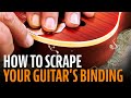 Scraping for sharp looking binding: here's how it's done!