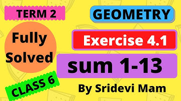 6th maths tamil Term 2 Chapter 4 ( Geometry ) exercise 4.1 fully solved TN samacheer class 6 maths