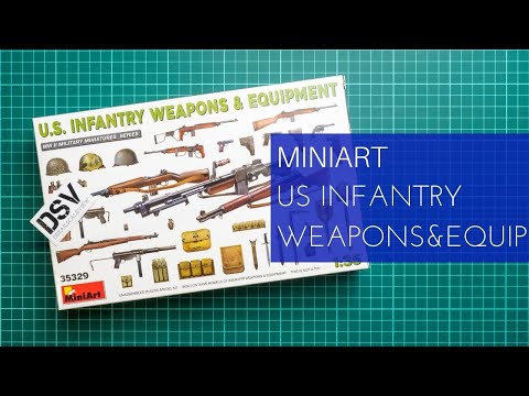 Video: MiniArt 35329 zbraně a výstroj americké pěchoty (1/35)