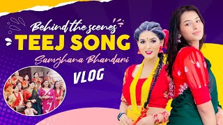 Kriti Bhandari Teej Shooting Behind the Scene Vlog with Samjhana Bhandari Di