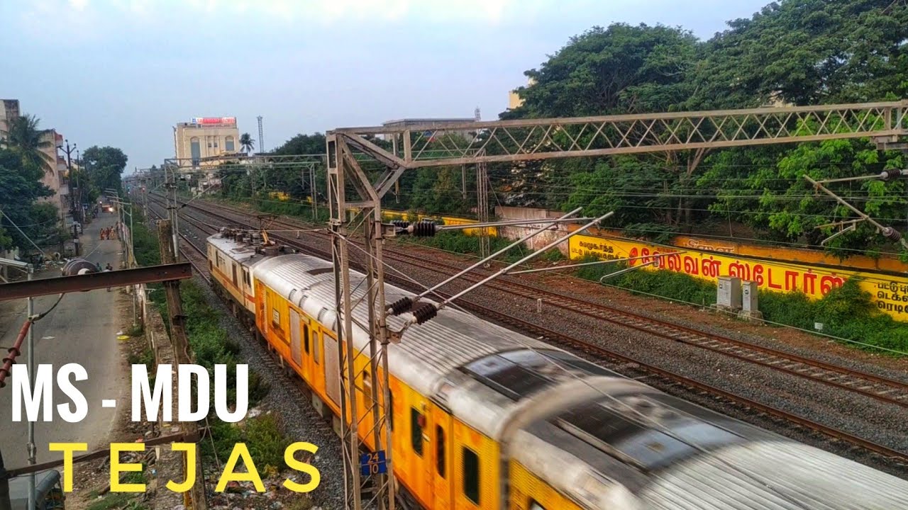 ROARING WAP7 WITH SEMI-HIGH SPEED TEJAS EXPRESS| 02613 CHENNAI - MADURAI TEJAS SF SPL BACK IN ACTION