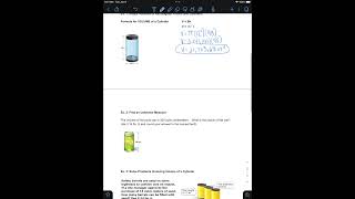 Module 4 Section 2 Volume of Cylinder