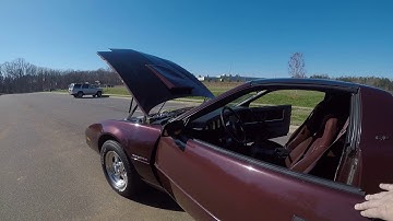 82 firebird SE v6 5 speed stick t tops Toreador red... walk around,  camera shut off mid sentence..