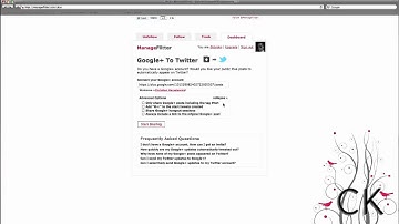 How to connect Google Plus to Twitter and Facebook