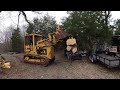 Moving Tree Trunk with a Track Loader