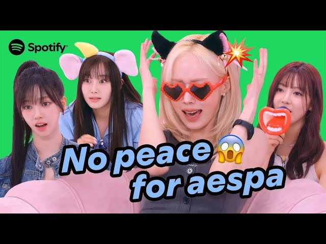 aespa finds no peace at Inner Peace InterviewㅣInner Peace Interview class=