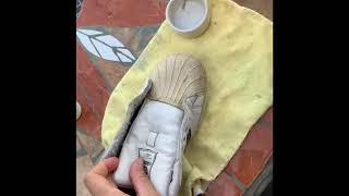 How to remove yellow stains from Adidas shoes - YouTube