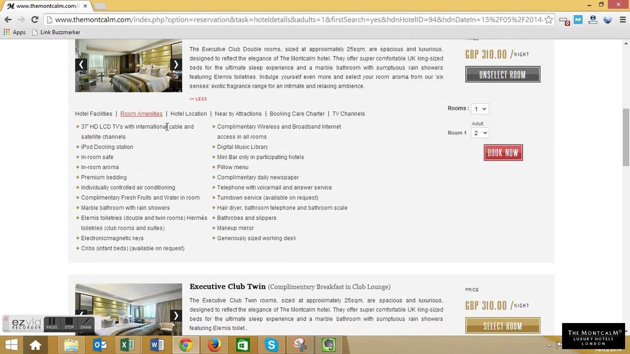 How to book with the Montcalm