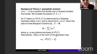 Donaldson: Asymptotic analysis, moment maps and numerical approximations in Kahler geometry