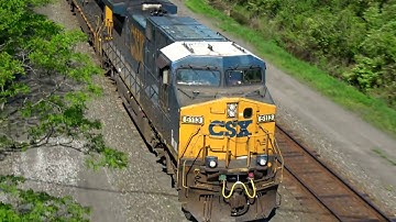 CSX Trash Train Overhead View 4K UHD