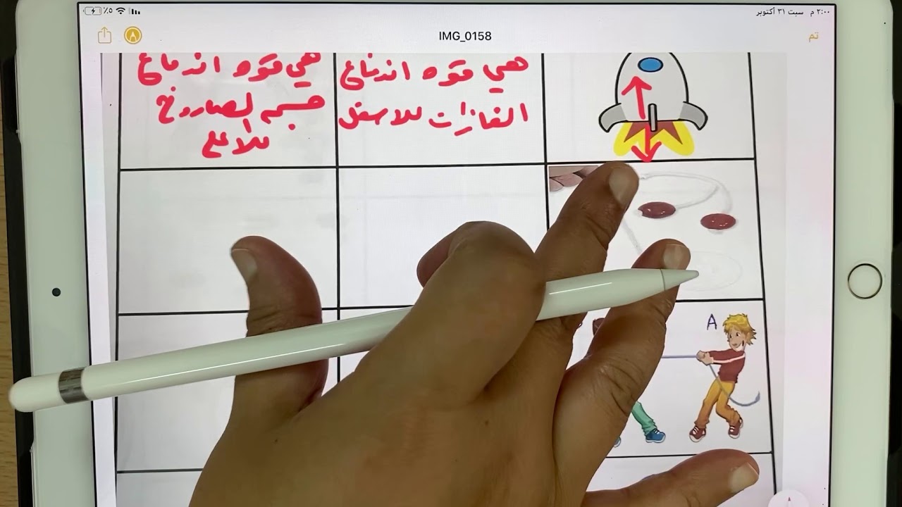 قوى التأثير المتبادل ( قانون نيوتن الثالث)