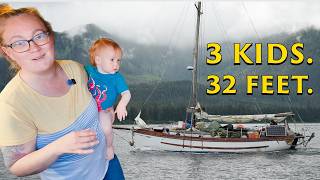 She Raises 3 Kids on a 32-Foot Sailboat in Alaska