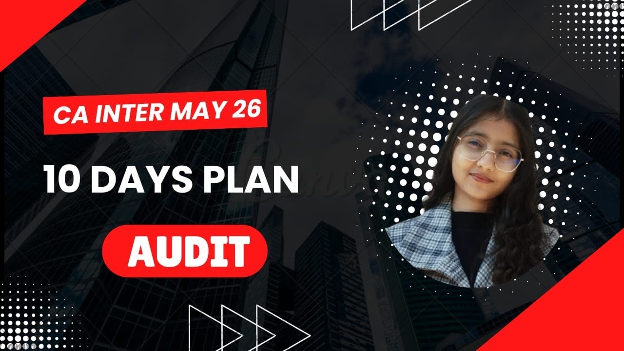 How to complete audit syllabus for CA Inter may 26? - YouTube