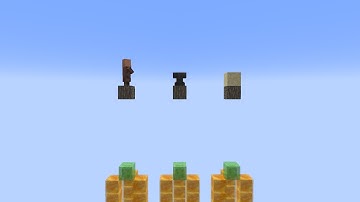 Sand vs Villager vs Anvil vs Slime Block