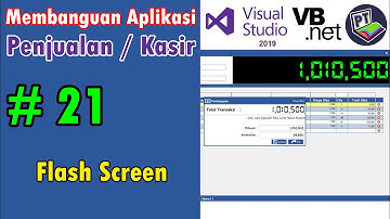21 Aplikasi Penjualan VB.Net - Flash Screen