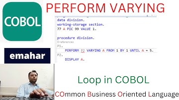 PERFORM VARYING|COBOL