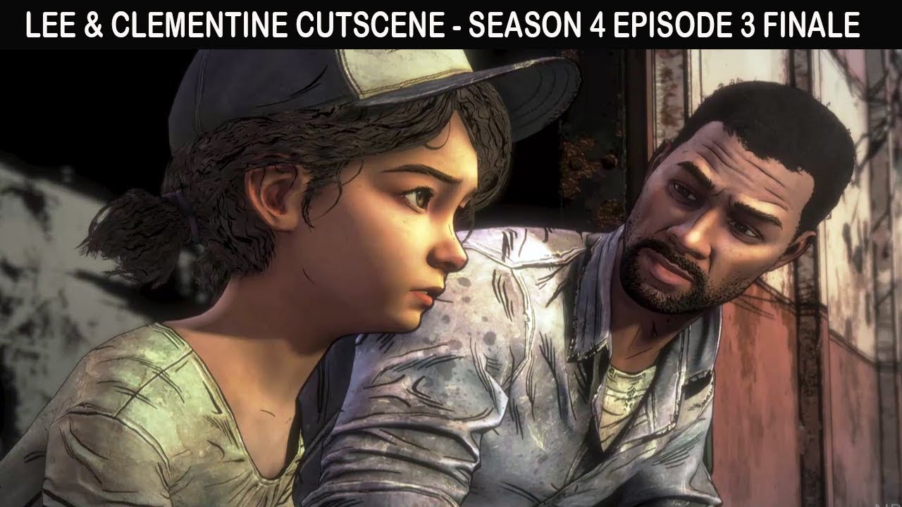 Lee and Clementine Scene - Telltale Walking Dead Season 4 Episode 3 FINALE  - YouTube