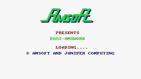 Easy-Amsword Review for the Amstrad CPC by John Gage