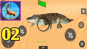 Dino Hunting 3D Gun Games - Wild Dinosaur Games - Crocodile Games - Dinosaur Planet Gaming Part 2