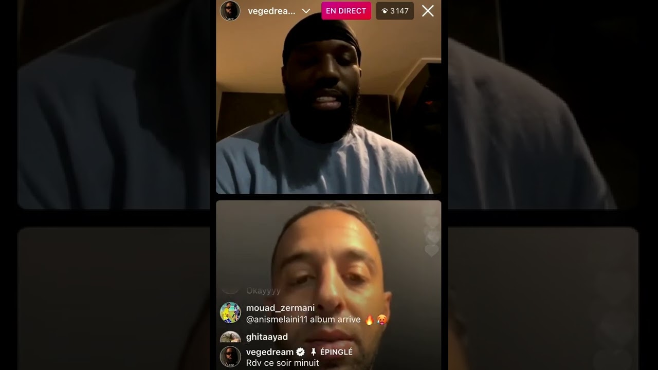 Naps - live avec vega sur Instagram