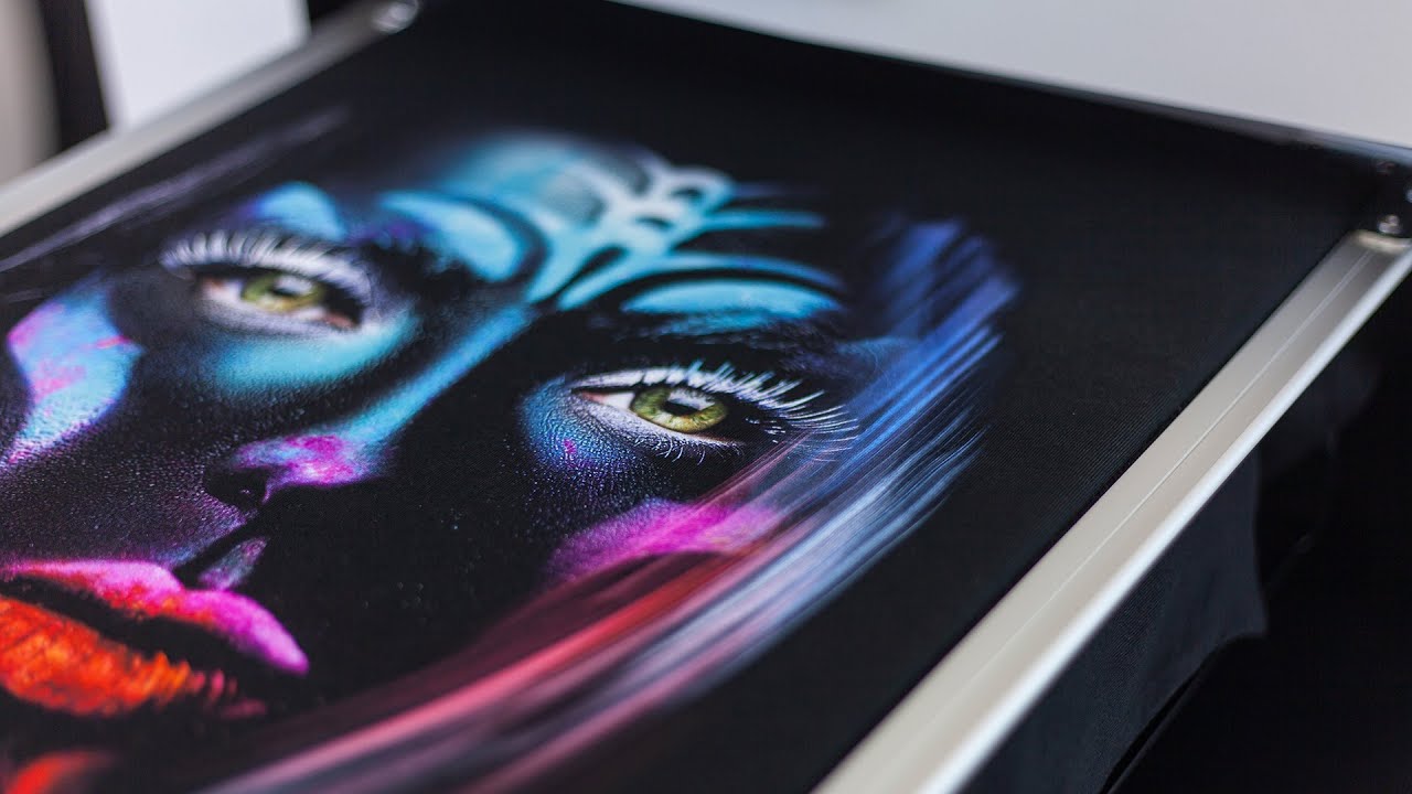 DTG printing on black Tees with TexJet printers - YouTube