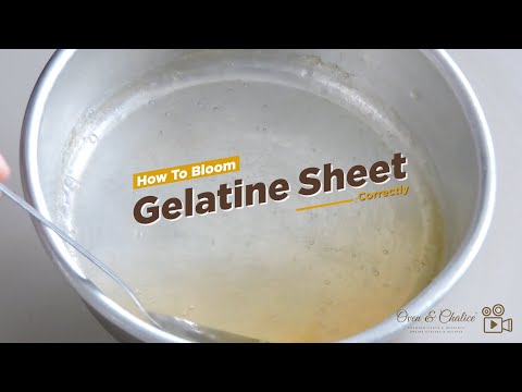 How To Bloom Gelatine (Sheet) Correctly