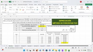 METODO DE DEPRECIACION PORCENTAJE FIJO
