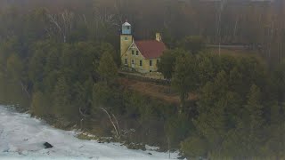 The Eagle Bluff Lighthouse by Drone