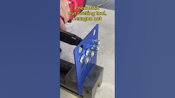 Riveting hexagon rivet nut with pneumatic rivet nut tool #szent #riveter#blindrivet #rivetnut#popnut