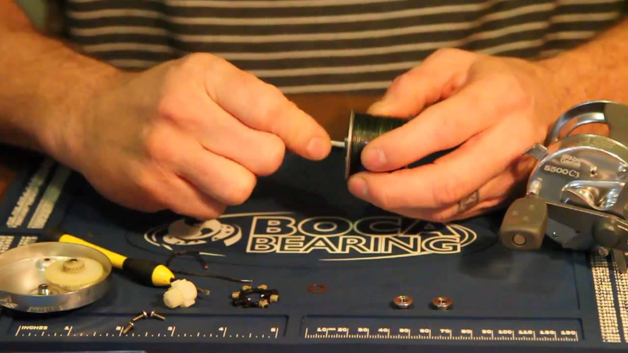 How to upgrade the bearings on an Ambassadeur 5500 - YouTube