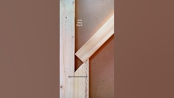 One Genius Cut That Locks Wood Angles Perfectly #howto #wood #work #shortvideo #shorts #art #fit