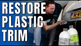 HOW TO RESTORE PLASTIC TRIM ON CAR WITHOUT STAINING | WITH KOCH CHEMIE