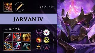 Jarvan IV Mid vs Sylas - KR Master Patch 26.15