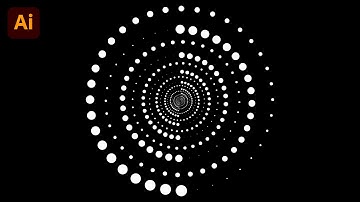 How to Create a Dotted Spiral Vortex Dotted in | Adobe illustrator | Great Design studio