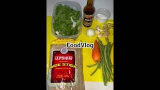 Stir Fried Rice with Stick Noodles          simple meal