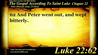 The Gospel of Luke Chapter 22 - Bible Book 42 - The Holy Bible KJV in HD 4K Audio Text