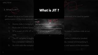 JIT #java #javainterviewprep #jitcompiler #javatutorial #javaprogramming #interviewskills