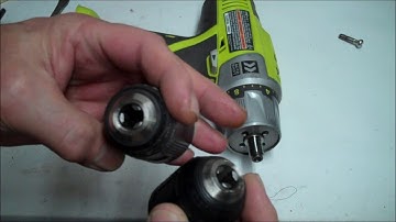How To Change Ryobi Drill Chuck Easily P250 P252 P277 and others