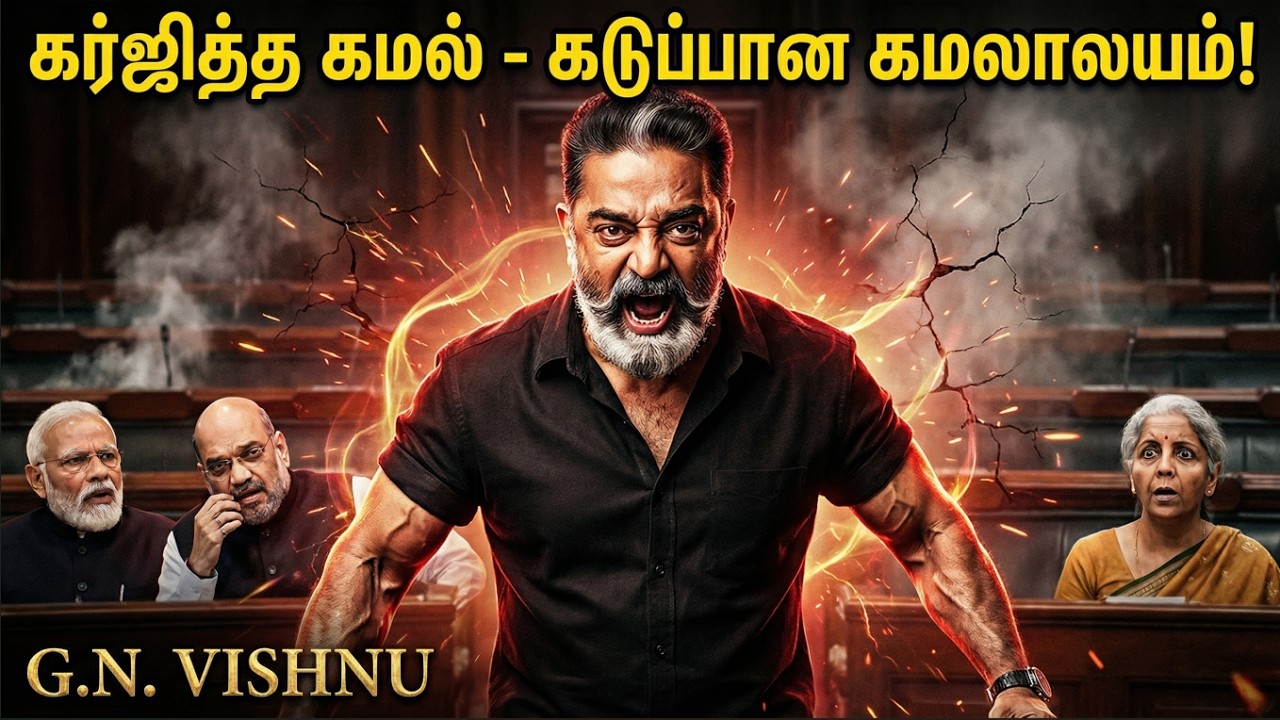 கன்னிப்பேச்சில் கர்ஜித்த கமல் - கடுப்பான கமலாலயம் | Kamal Haasan Speech in Parliament | GN VISHNU