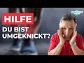 Hilfe⚡ Du bist umgeknickt? So hilfst du deinem Körper bei der Regeneration!
