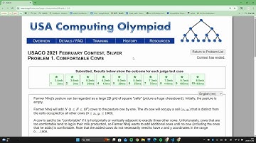 USACO Comfortable Cows 2021 February Silver