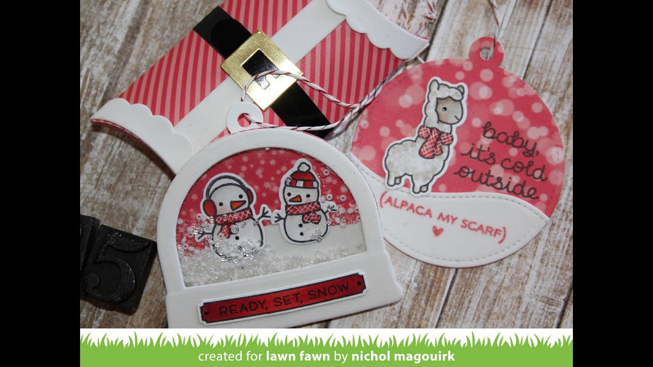 Lawn Fawn | Christmas Tags & Pillow Box