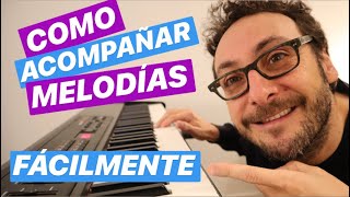 🔴Como ACOMPAÑAR la VOZ o una MELODÍA al PIANO | Tutorial FÁCIL 🎹