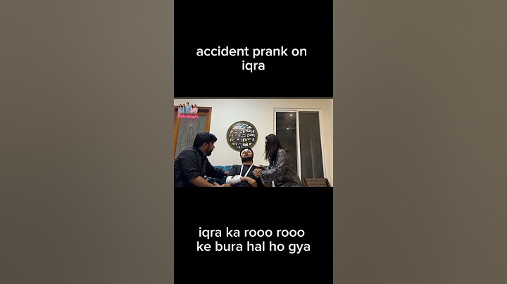 areeb ka accident ho gya | iqra worthless reaction | accident prank on Iqra kanwal