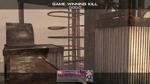 Modern Warfare 2 - Throwing Knife Game Winning Kill Private Match @ Rust