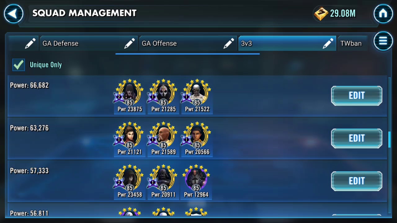 Увеличение увертывания swgoh
