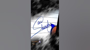 Sai Harshan Stylish Name Signature writing video #shorts #signature #learntosign #howtosign #ytshort